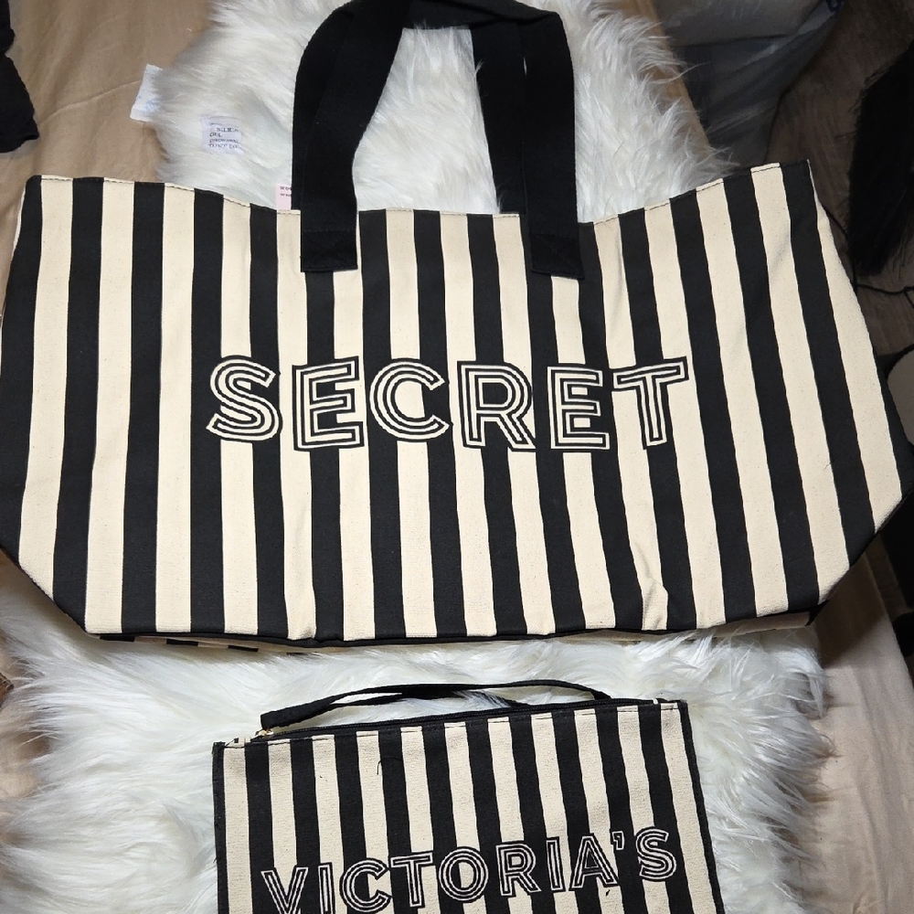 Victoria's Secret Bold Striped Tote